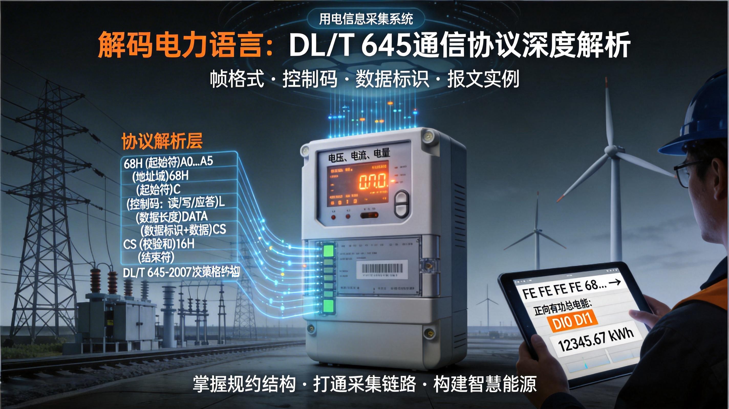 DL/T 645 通信協議詳解：多功能電能表通信標準與應用